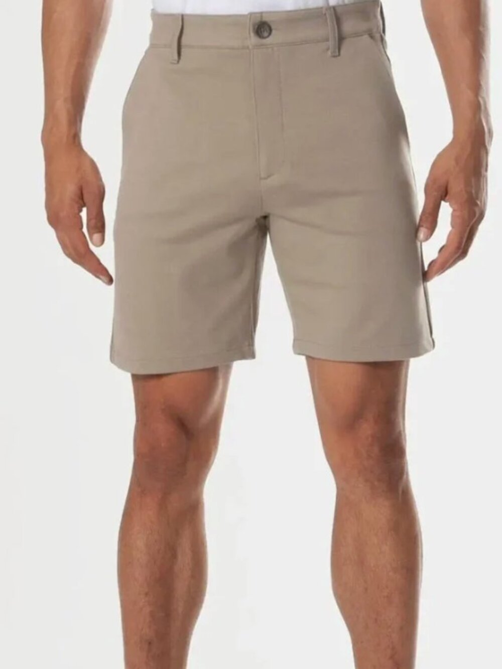 True Classic Khaki 7 Comfort Knit Chino Shorts"